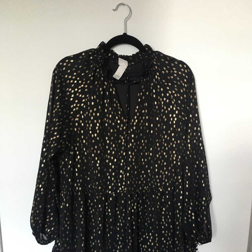 Gold and Black Party Dress